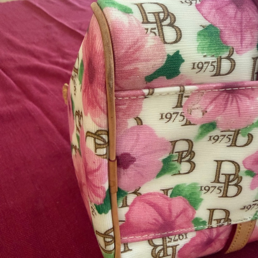 Dooney & Bourke Pink Floral Satchel - Picture 4 of 8